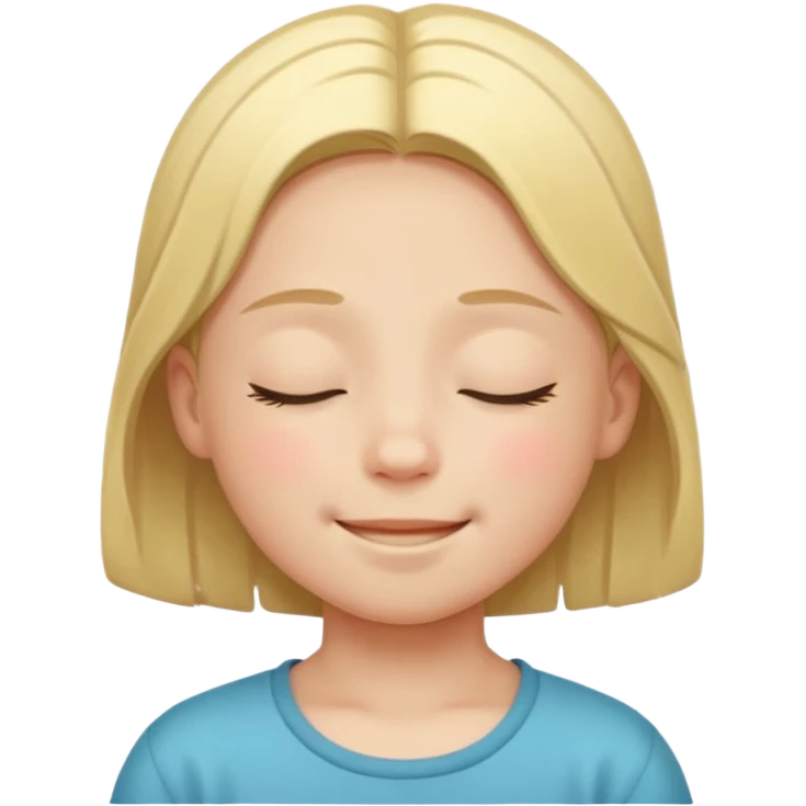 child smiling with closed eyes emoji