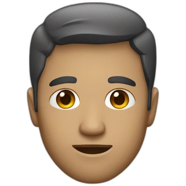 Man with telegram on his face emoji