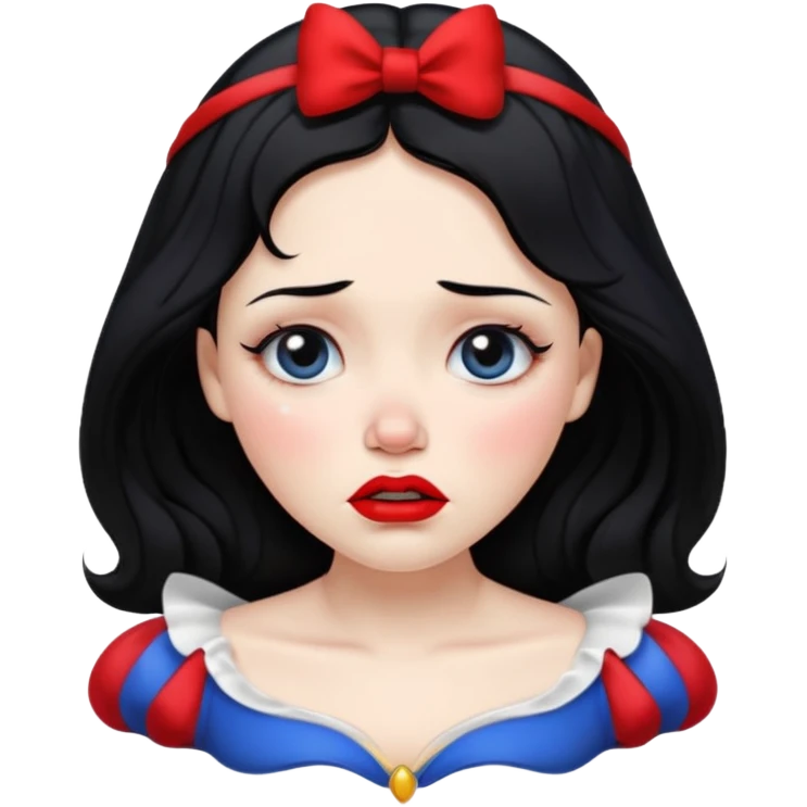 crying snow white emoji