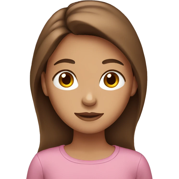 girl with brown hair emoji