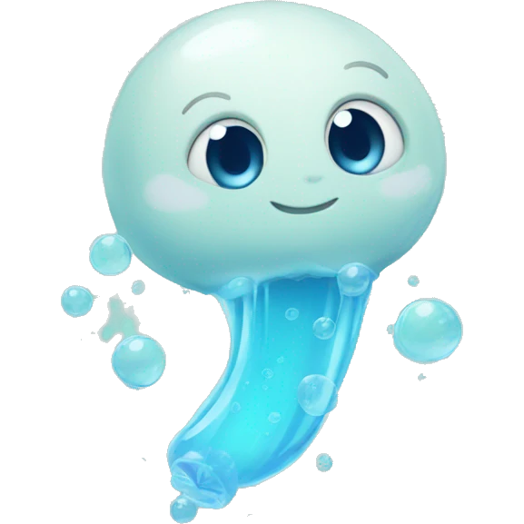soapy bubbles blue  emoji