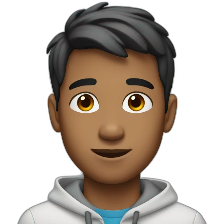 Boy with airpods emoji
