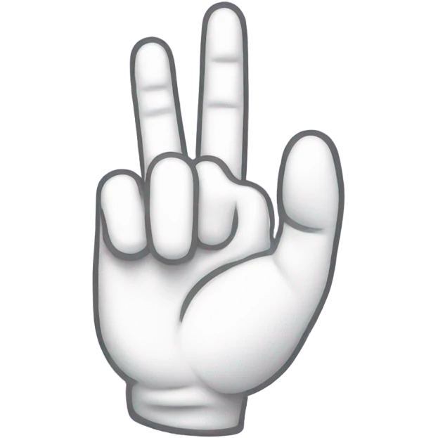 Middle finger with smile face  emoji