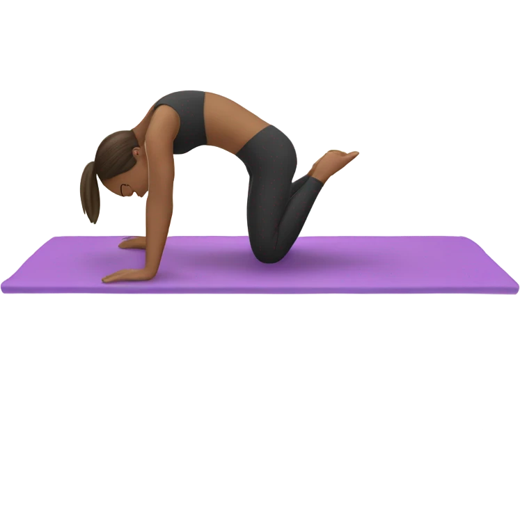 girl doing pilates emoji