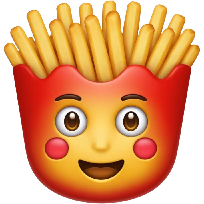 Red French frize emoji emoji
