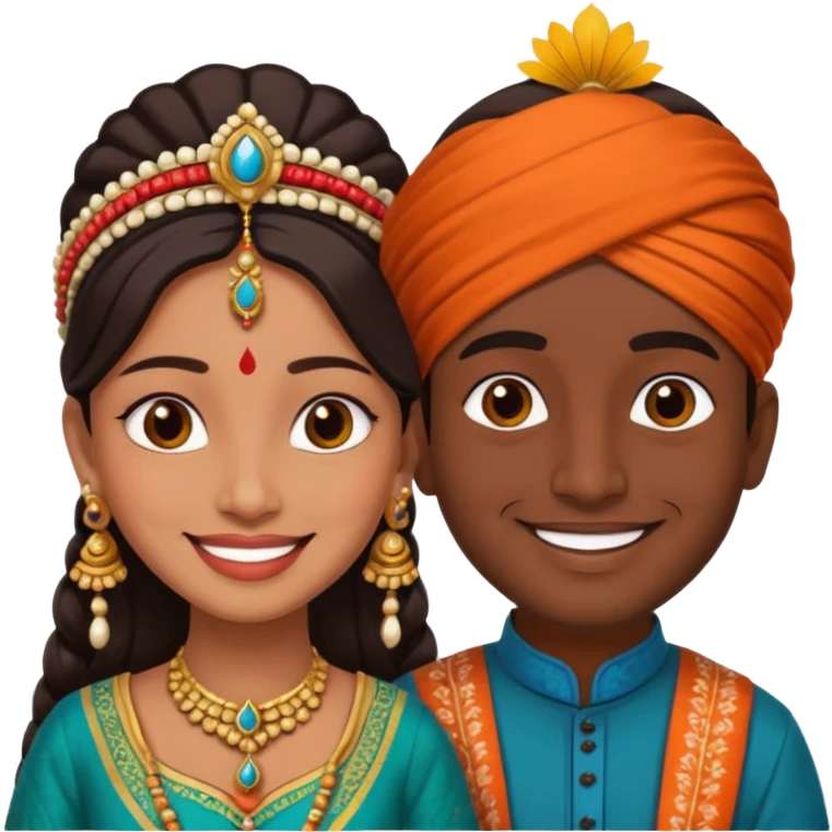 2 indian couple beautiful 😍  emoji