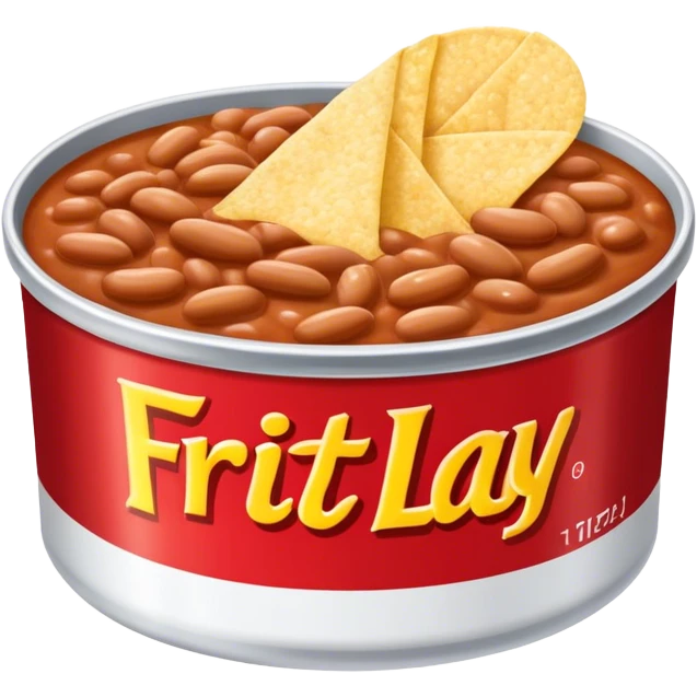 Can of Frito lay bean dip emoji