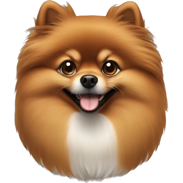 Brown Pomeranian emoji