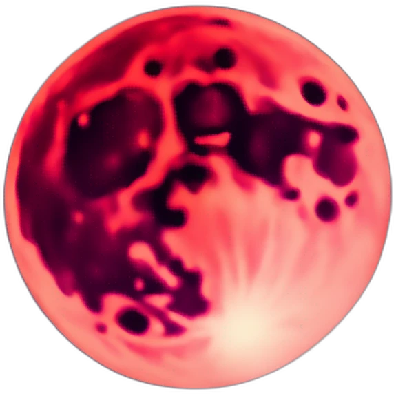 Red moon emoji