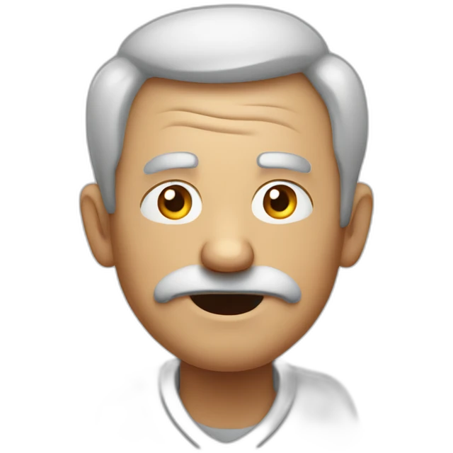 Constipated grandpa emoji