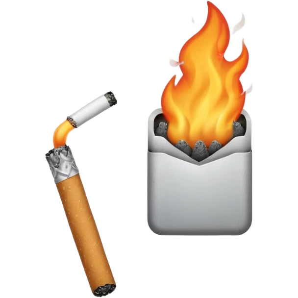 Sad sigarette  emoji