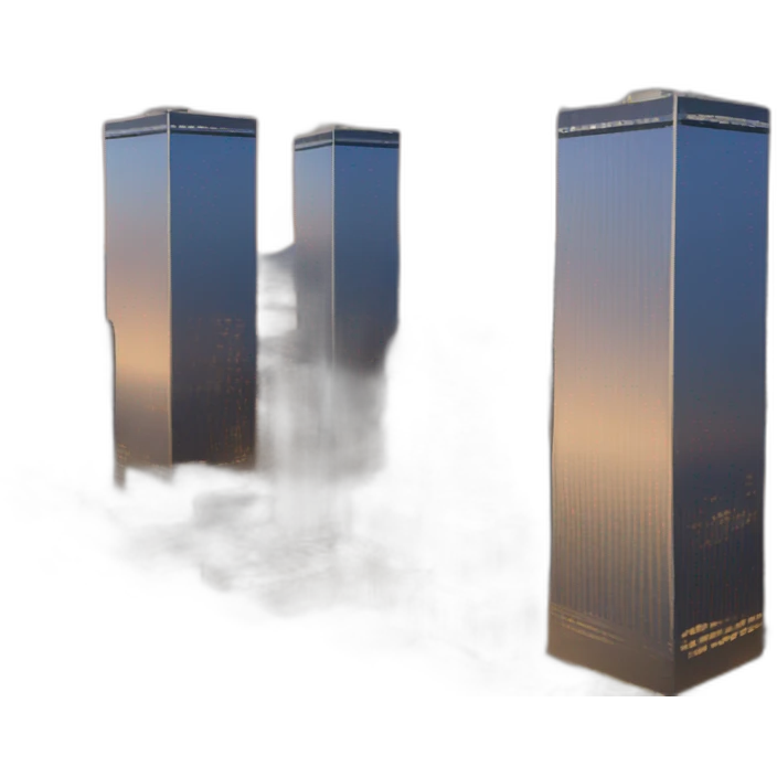 Twin towers 747 emoji