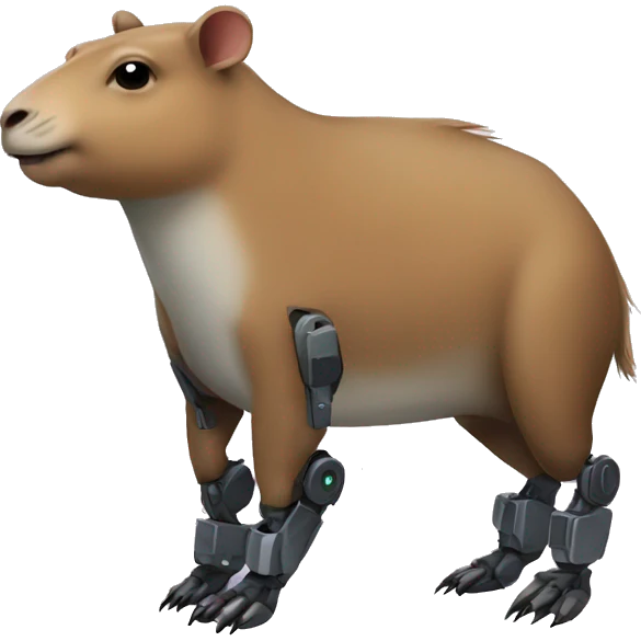 Robot capybara  emoji