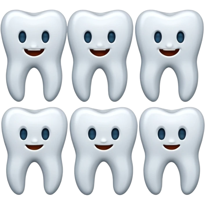 a set of teeth, no mouth, isolated emoji