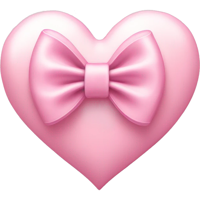 Light pink heart with bow emoji