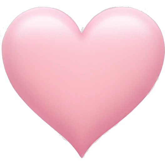 light pink heart emoji