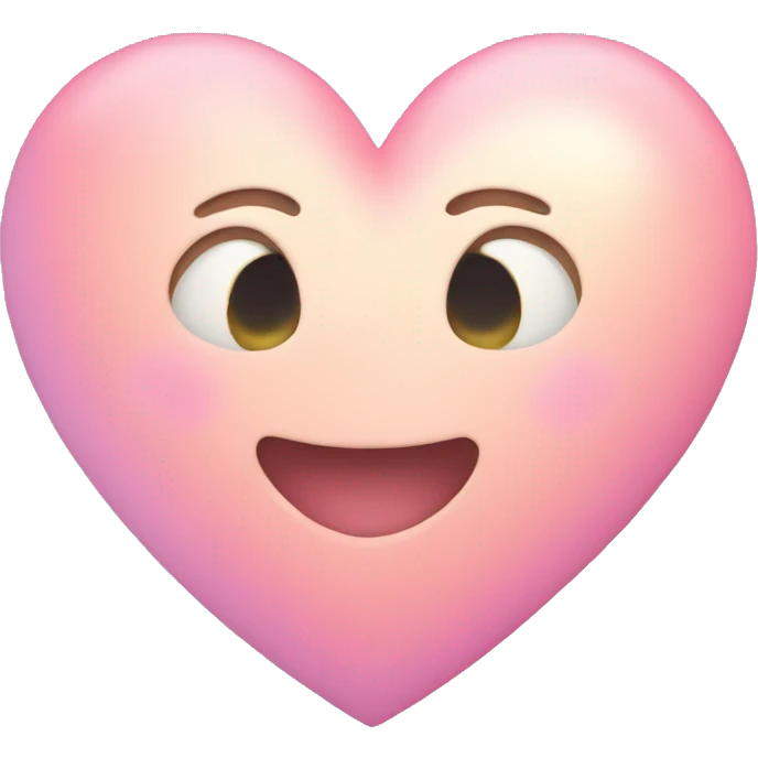 Love heart pastel colored  emoji