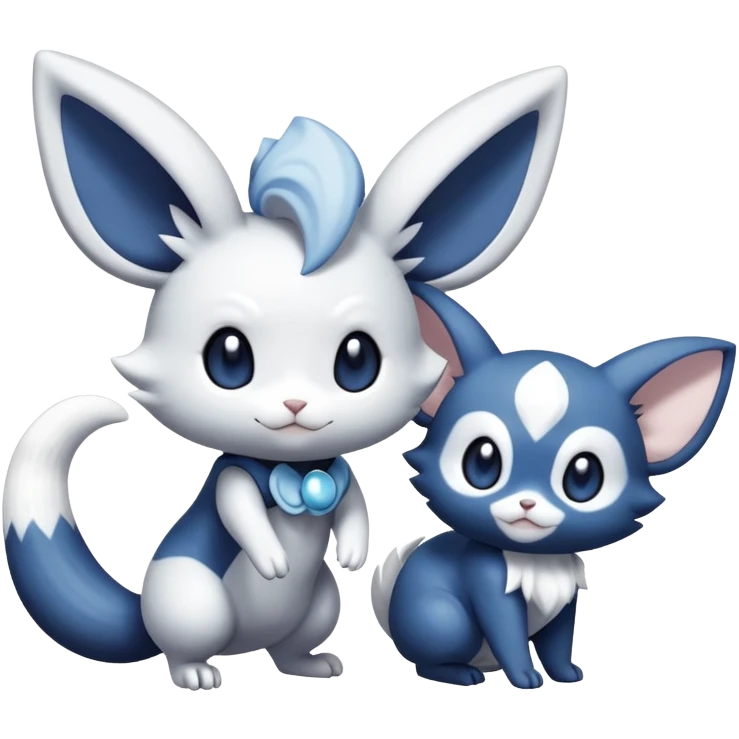 Meowstic-Minccino-Pokémon-Fakémon-creature emoji