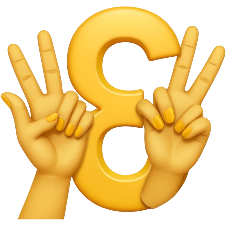 Make the letter S with emoji hands

 emoji