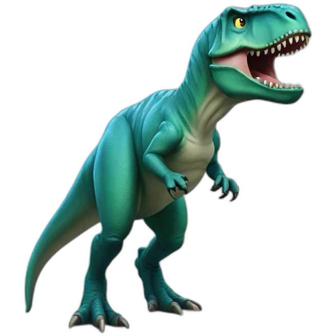 Un T-rex emoji