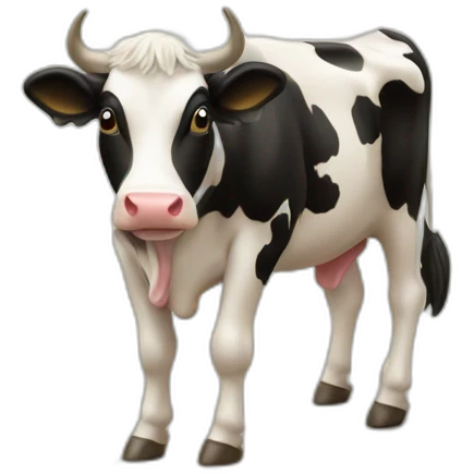 Vache qui boit de la bière emoji