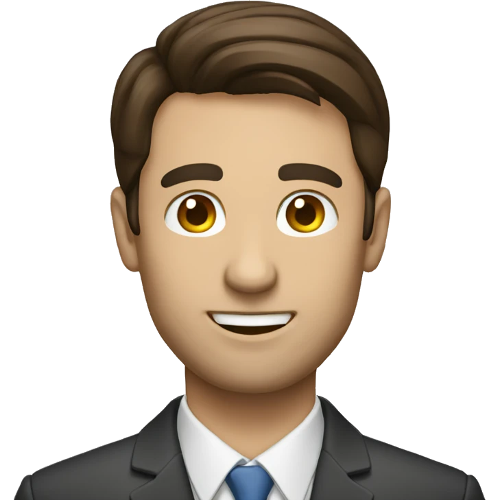 purchasing manager, brunette man emoji