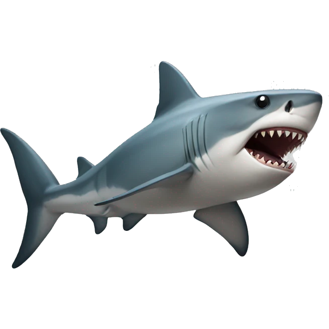 Muscular shark emoji
