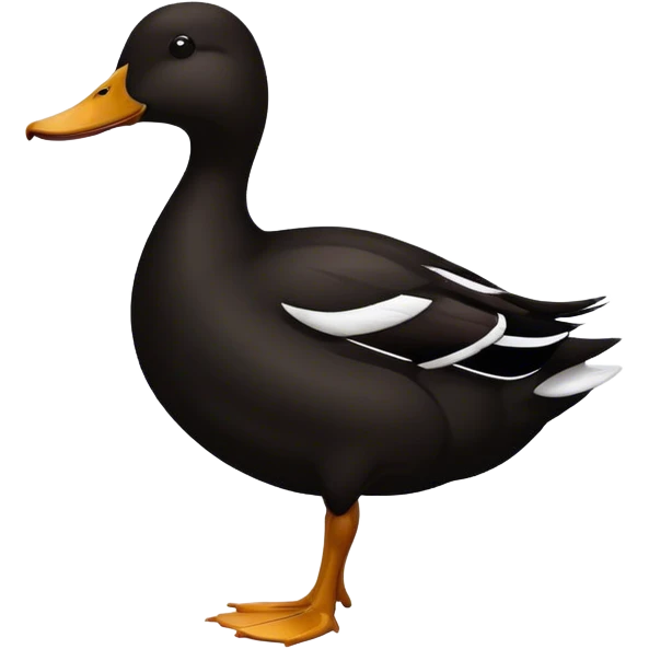 Duck silhouette  emoji