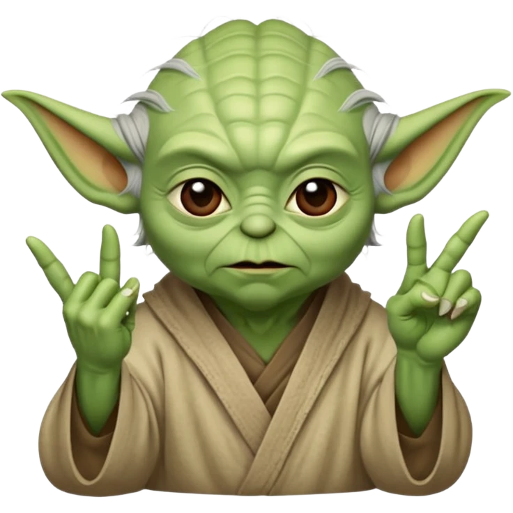 Yoda qui fait le signe jul  emoji