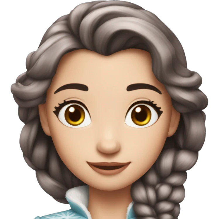 reine des neiges brune emoji