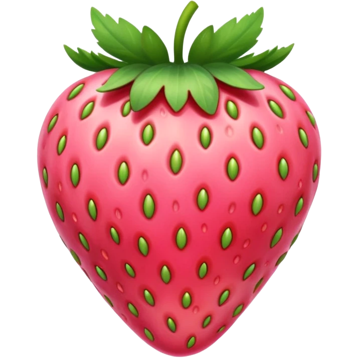 pink strawberry emoji