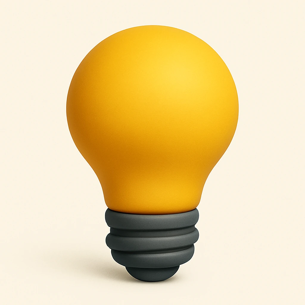 lightbulb emoji