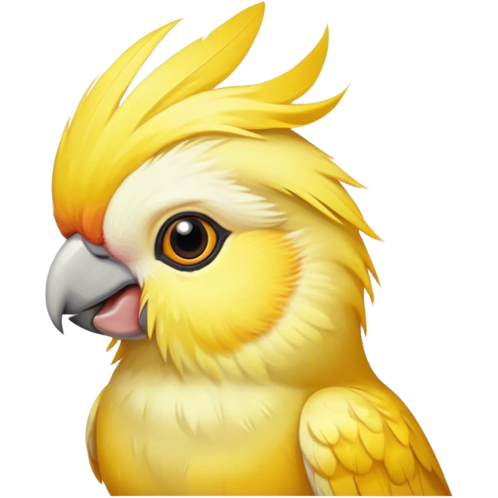 Yellow cockatiel emoji