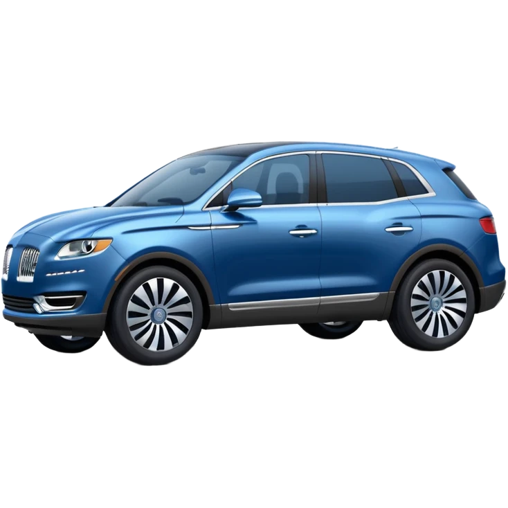 Blue lincoln nautilus car emoji