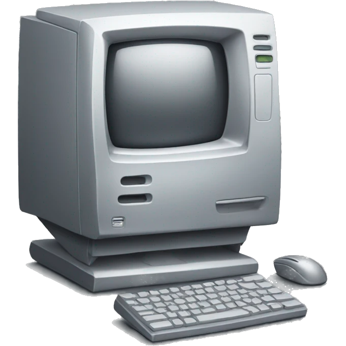 Silver computer  emoji