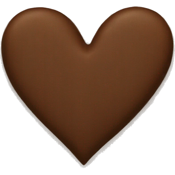 Brown heart emoji