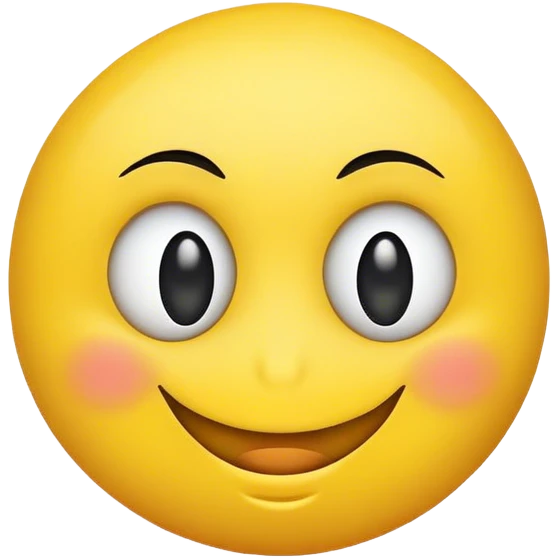 Super exaggerated side eye smiley emoji