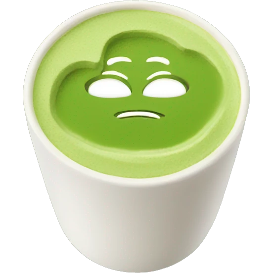 Japanese matcha latte  emoji