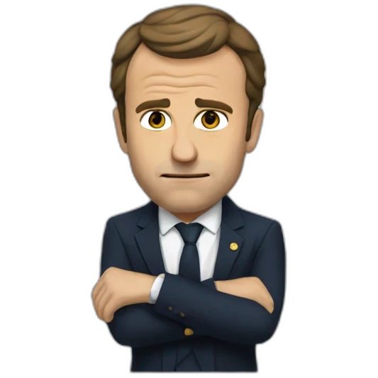 Macron qui pleure emoji