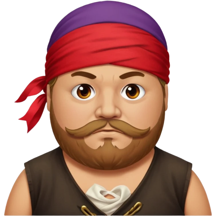pirate very fat man emoji