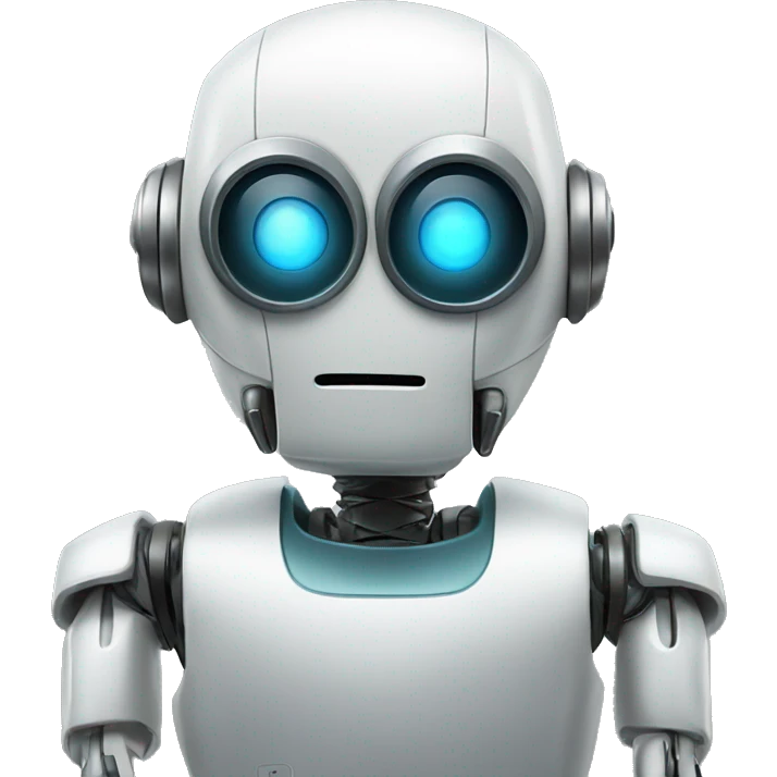 robot telling you to be quiet emoji