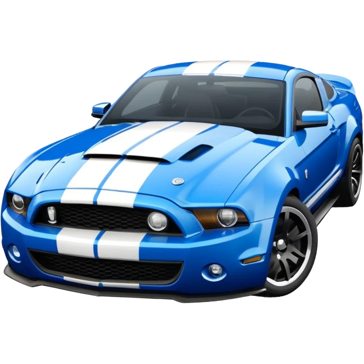Shelby gt500 in blue emoji