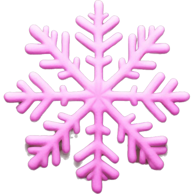 Pink snowflake  emoji