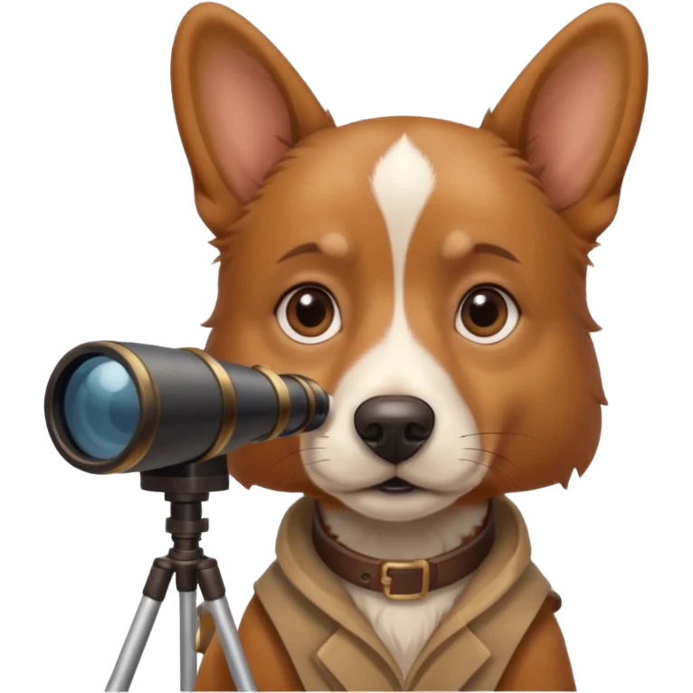 dog with telescope  emoji