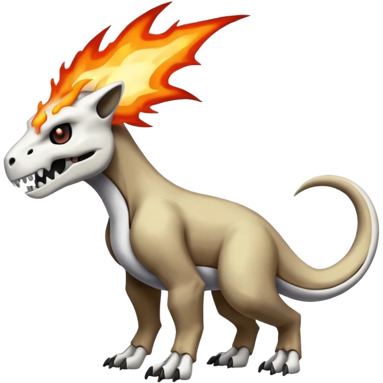 Duskull-Cubone-Houndour-Marowak-Pokémon-Fakémon-fusion, full body emoji