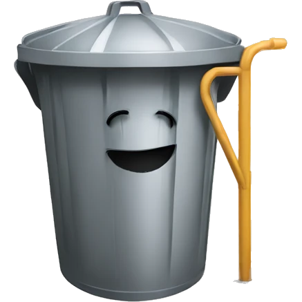 umbrella in trashcan emoji