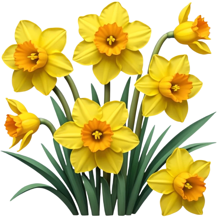 Yellow daffodils emoji