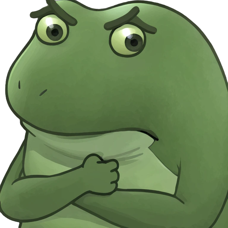 annoyed face crossing its arms emoji