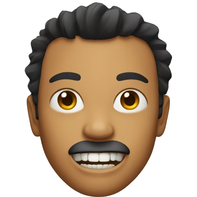 Fierce cut with teeth emoji