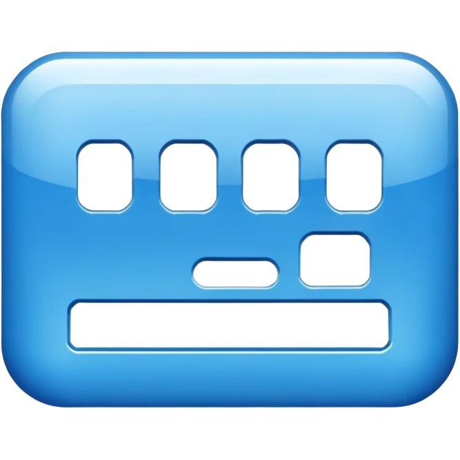 blue enter button keyboard  emoji